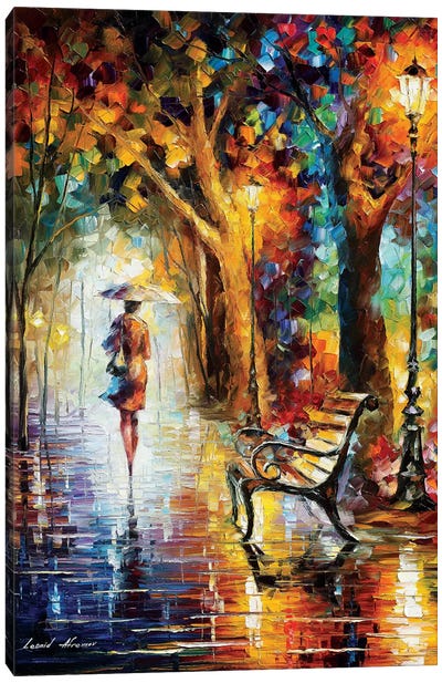 The End Of Patience Canvas Art Print - Umbrellas 