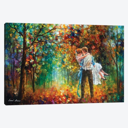 The Moment Of Love Canvas Print #LEA181} by Leonid Afremov Canvas Artwork