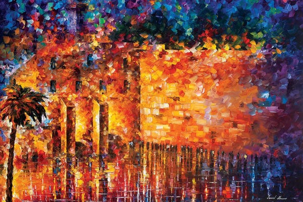 Leonid Afremov: Wailing Wall by Leonid Afremov