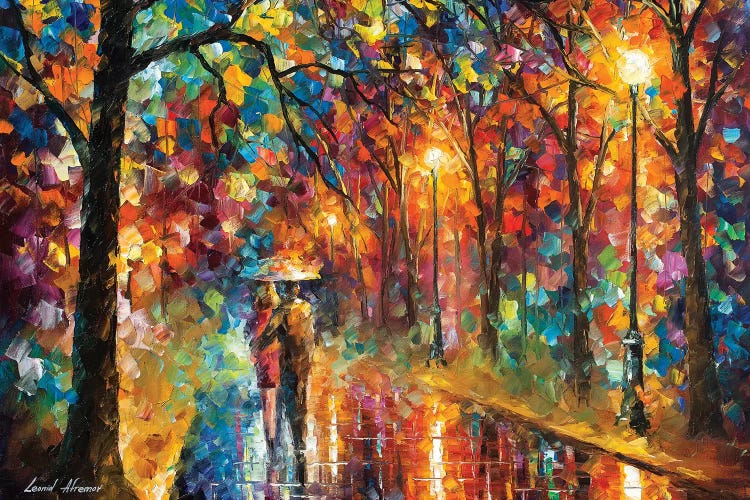 Walking In The Rain by Leonid Afremov wall art
