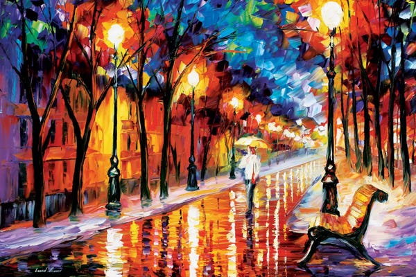 Rain: Contemplation by Leonid Afremov