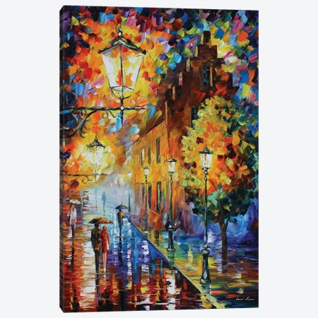 Lights In The Night Canvas Print #LEA196} by Leonid Afremov Canvas Wall Art