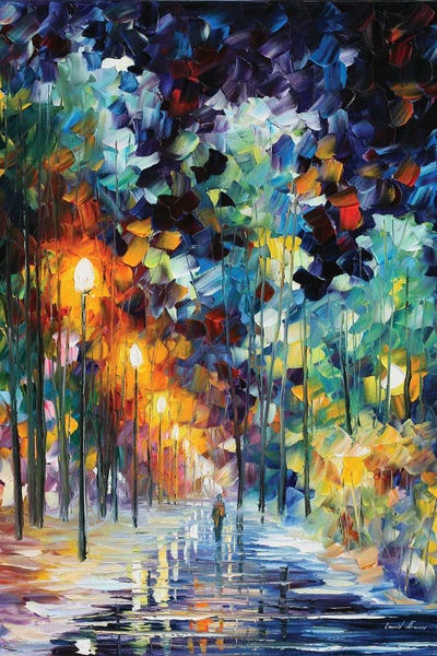 Streets: Romantic Winter by Leonid Afremov