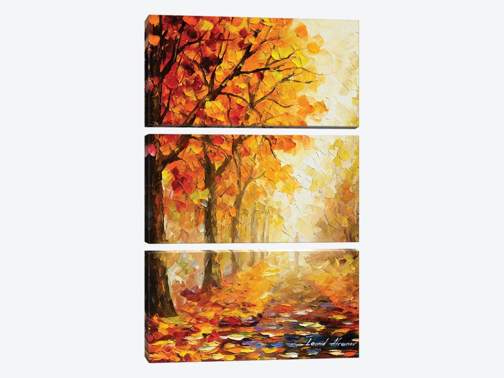 Symbols Of Autumn by Leonid Afremov 3-piece Canvas Artwork