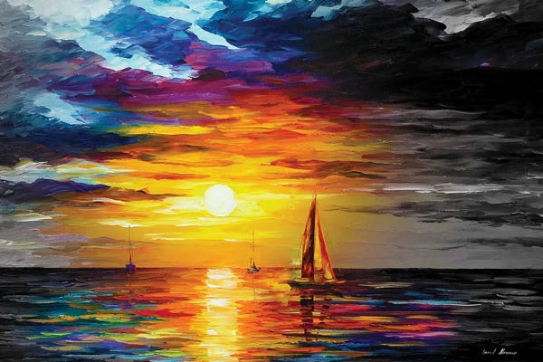 Sailboats: Touch Of Horizon by Leonid Afremov