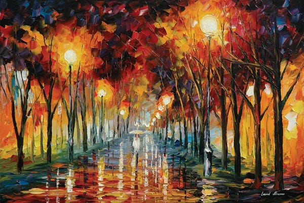 Rain: Approaching by Leonid Afremov