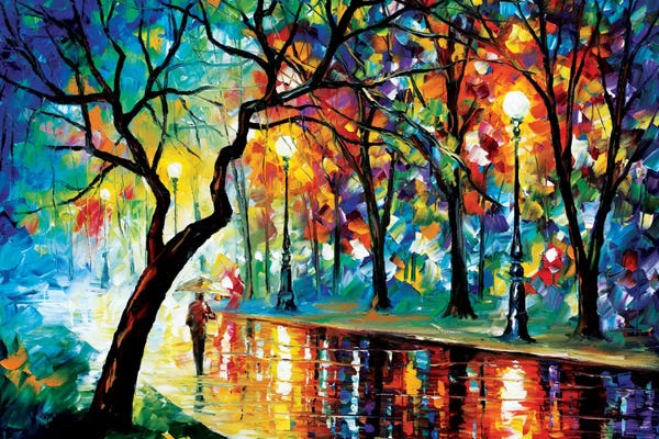 Rain: Dark Night II by Leonid Afremov