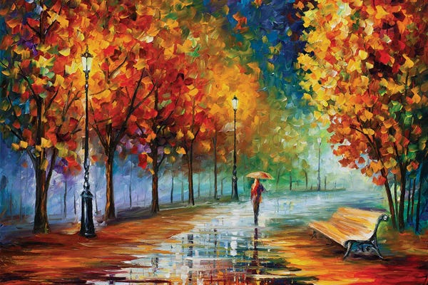 Leonid Afremov: Fall Marathon by Leonid Afremov