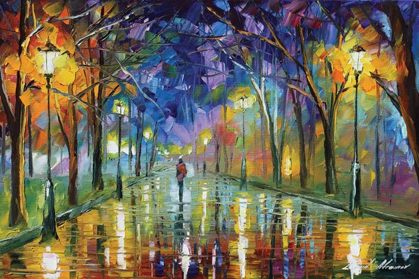 Rain: Night Shadows by Leonid Afremov