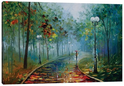 The Fog Of Passion Canvas Art Print - Leonid Afremov