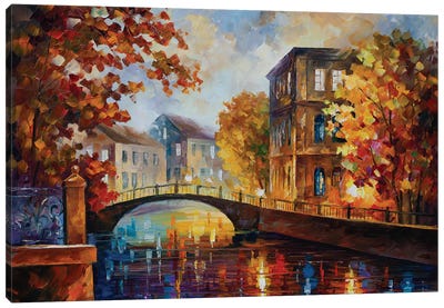 The River Of Memories Canvas Art Print - Bridge Art