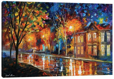 When The City Sleeps Canvas Art Print - Rain Art