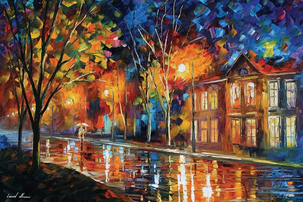 Leonid Afremov: When The City Sleeps by Leonid Afremov