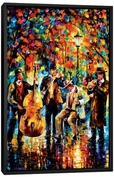 Glowing Music Canvas Art Print - Music Art