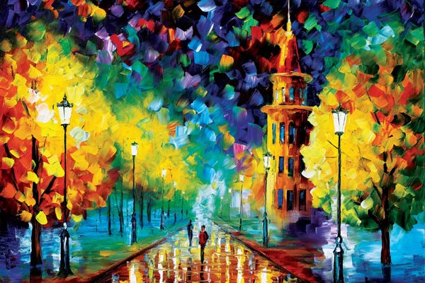 Leonid Afremov: Gold Winter by Leonid Afremov