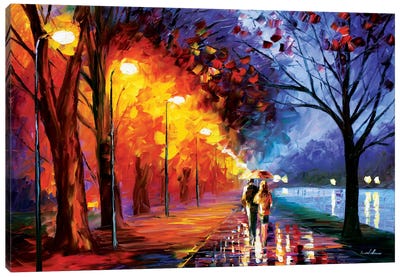 Alley By The Lake I Canvas Art Print - Autumn