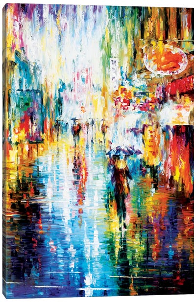 Heavy Downpour Canvas Art Print - Rain Art