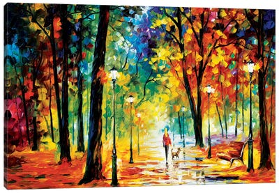 Improvisation Of Nature Canvas Art Print - Autumn Art