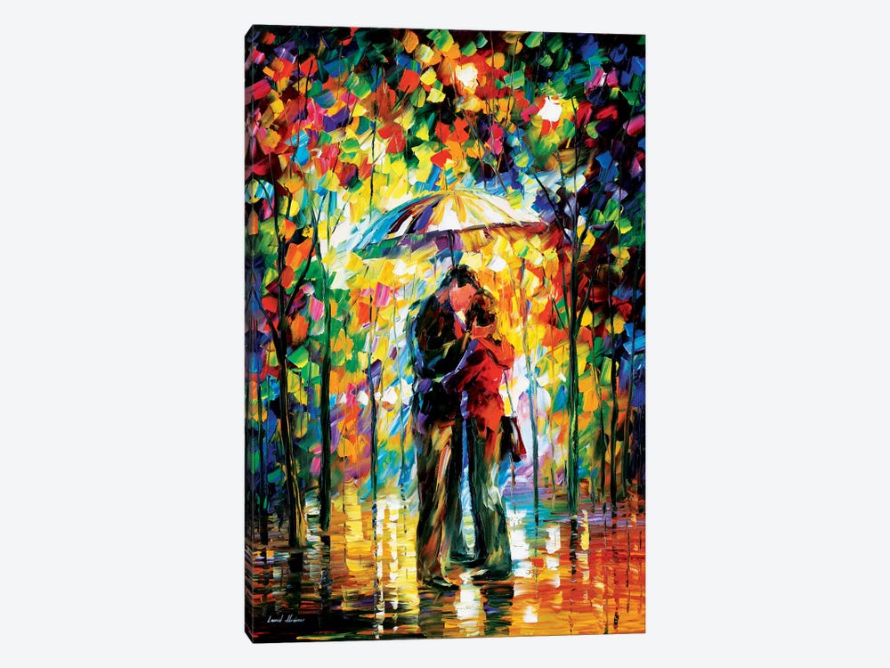 Kiss In The Park by Leonid Afremov 1-piece Canvas Print