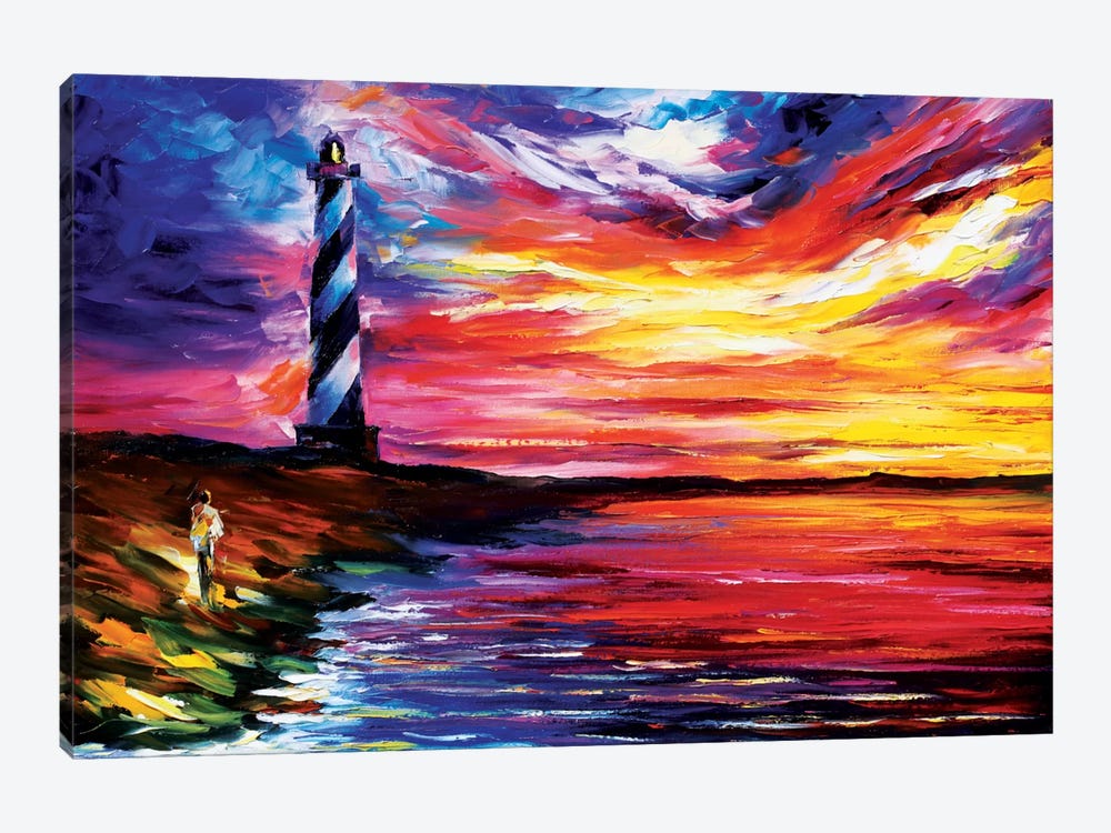 Lighthouse by Leonid Afremov 1-piece Canvas Art Print