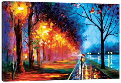 Alley By The Lake II Canvas Art Print - City Park Art