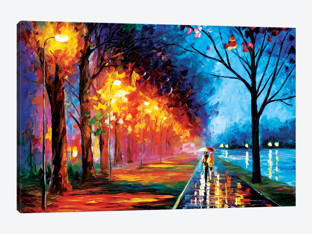 Alley By The Lake II by Leonid Afremov 1-piece Canvas Wall Art