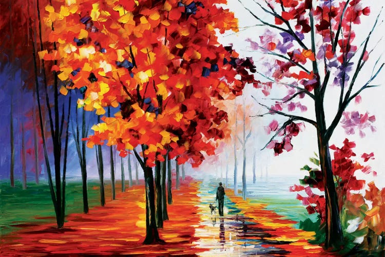 Lilac Fog by Leonid Afremov wall art