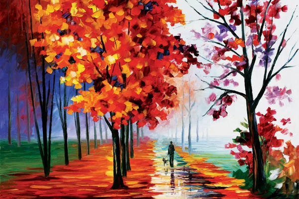 Trees In Transition: Lilac Fog by Leonid Afremov