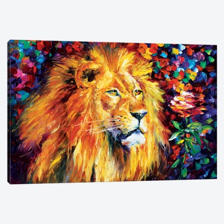 Lion Canvas Print #LEA41} by Leonid Afremov Art Print