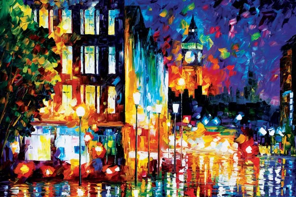 Leonid Afremov: London's Lights by Leonid Afremov