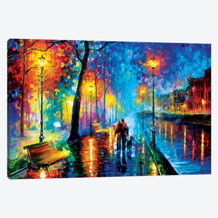 Melody Of The Night Canvas Print #LEA46} by Leonid Afremov Canvas Wall Art