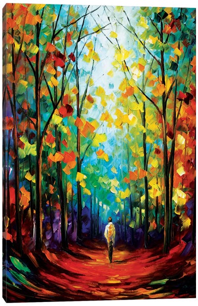 Morning Mood Canvas Art Print - 3-Piece Tree Art