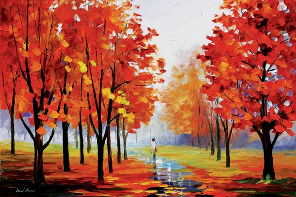 Leonid Afremov: Pink Fog by Leonid Afremov