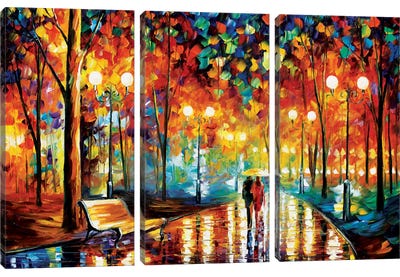 Rain's Rustle II Canvas Art Print - 3-Piece Best Sellers