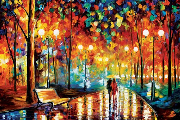 Wall Art: Rain's Rustle II by Leonid Afremov