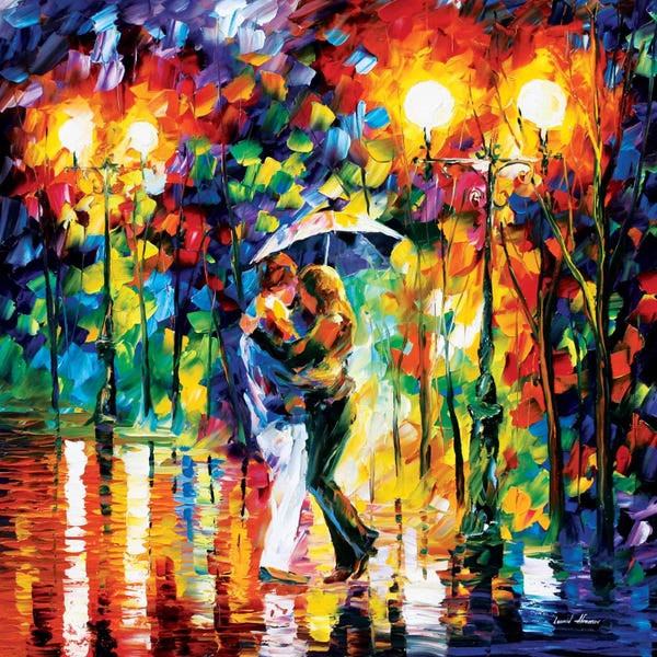 Umbrellas: Rainy Dance I by Leonid Afremov