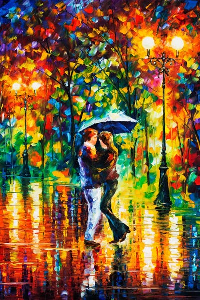 Umbrellas: Rainy Dance II by Leonid Afremov