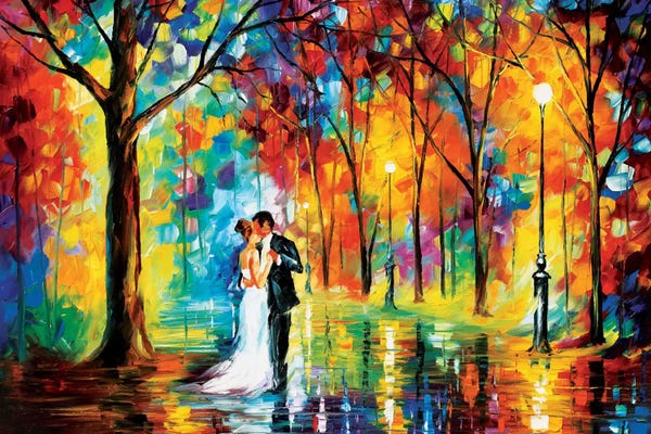 Celery: Rainy Wedding by Leonid Afremov