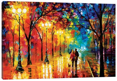 Romantic Evening Canvas Art Print - Large Scenic & Landscape Art