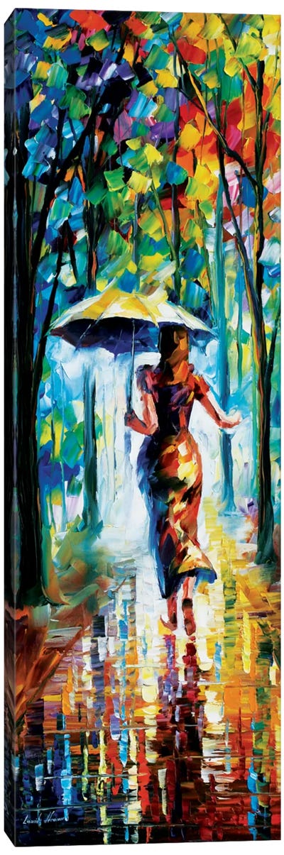 Running Towards Love I Canvas Art Print - Umbrella Art