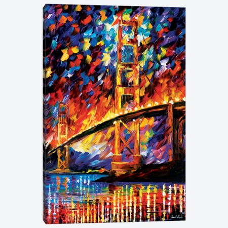 San Francisco - Golden Gate Canvas Print #LEA73} by Leonid Afremov Canvas Artwork