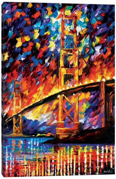 San Francisco - Golden Gate Canvas Art Print - Urban River, Lake & Waterfront Art