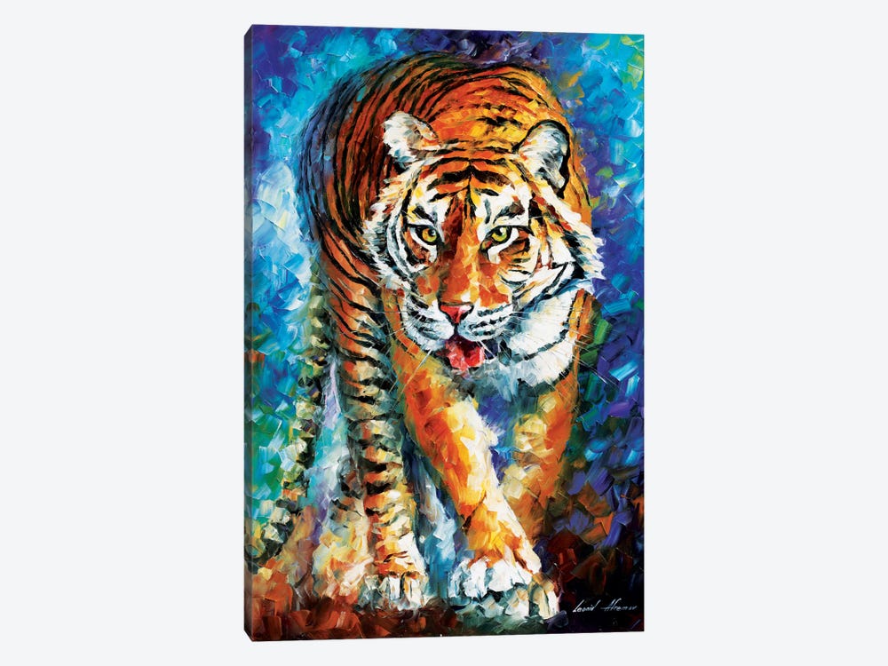 Scary Tiger by Leonid Afremov 1-piece Canvas Wall Art