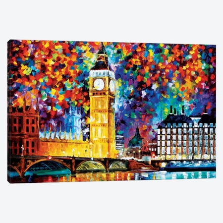 Big Ben - London 2012 Canvas Print #LEA7} by Leonid Afremov Canvas Art