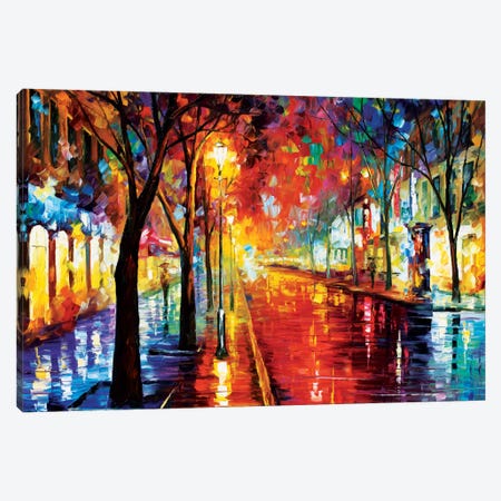 Street Of The Old Town Canvas Print #LEA80} by Leonid Afremov Canvas Print