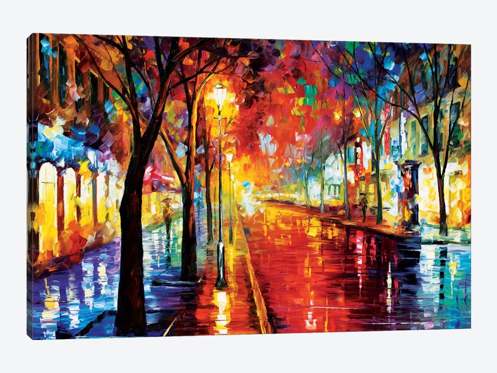 Street Of The Old Town by Leonid Afremov 1-piece Canvas Art Print