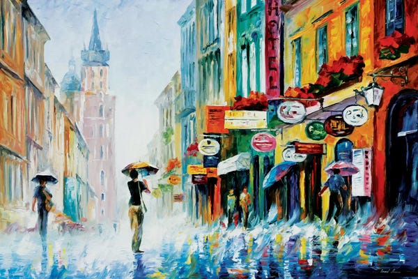 Leonid Afremov: Summer Downpour by Leonid Afremov