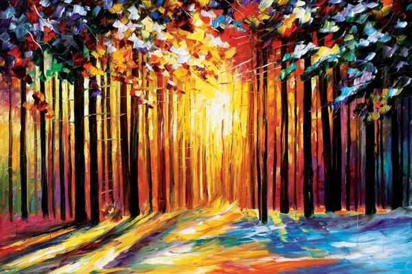 Large Art for Bedroom - Canvas Prints: Sun Of January by Leonid Afremov