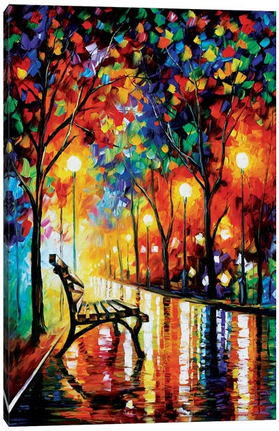 The Loneliness Of Autumn Canvas Art Print - City Parks