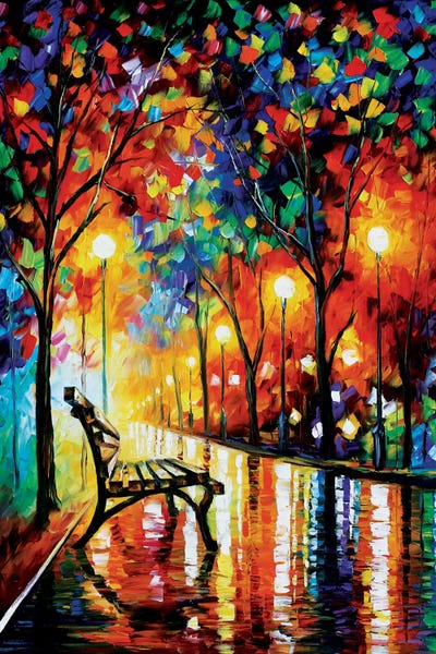 Large Floral & Botanical Art - Canvas Prints: The Loneliness Of Autumn by Leonid Afremov